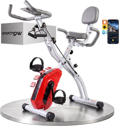 Folding exercise bike - 4-in-1,