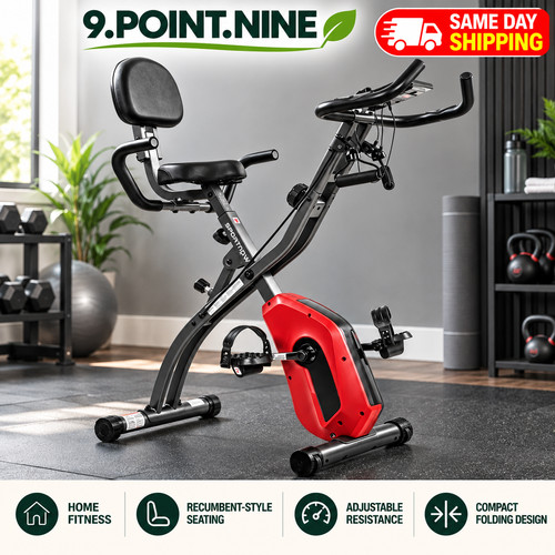 Folding exercise bike - 3-in-1,